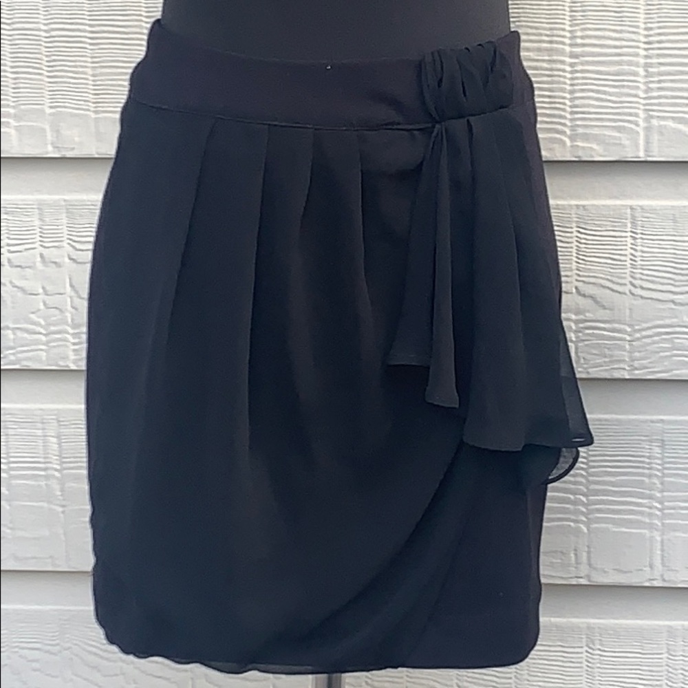 Black miniskirt